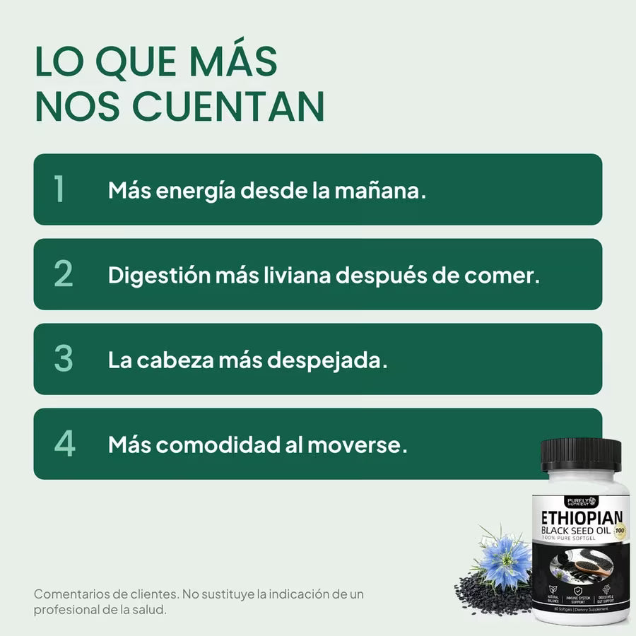 Purely Nutrient Aceite de Comino Negro Etíope
