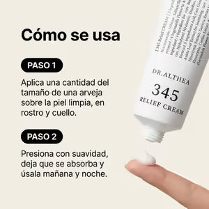 Cómo se usa la crema Dr. Althea 345 en dos pasos