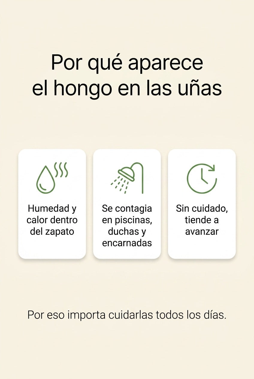 Por qué aparece el hongo en las uñas
