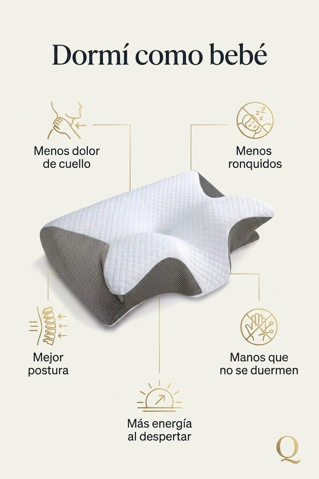 Dormí como bebé: menos dolor de cuello, menos ronquidos, más energía
