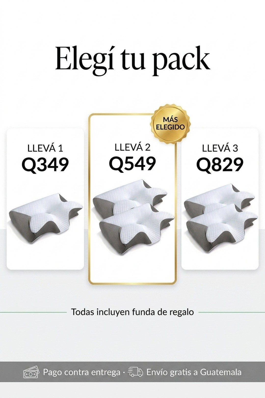 Oferta 2x1 · llevate 2 por Q259 · pago contra entrega