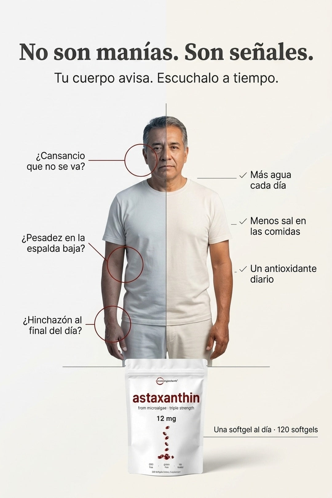 No son manías, son señales: cansancio, pesadez y hinchazón