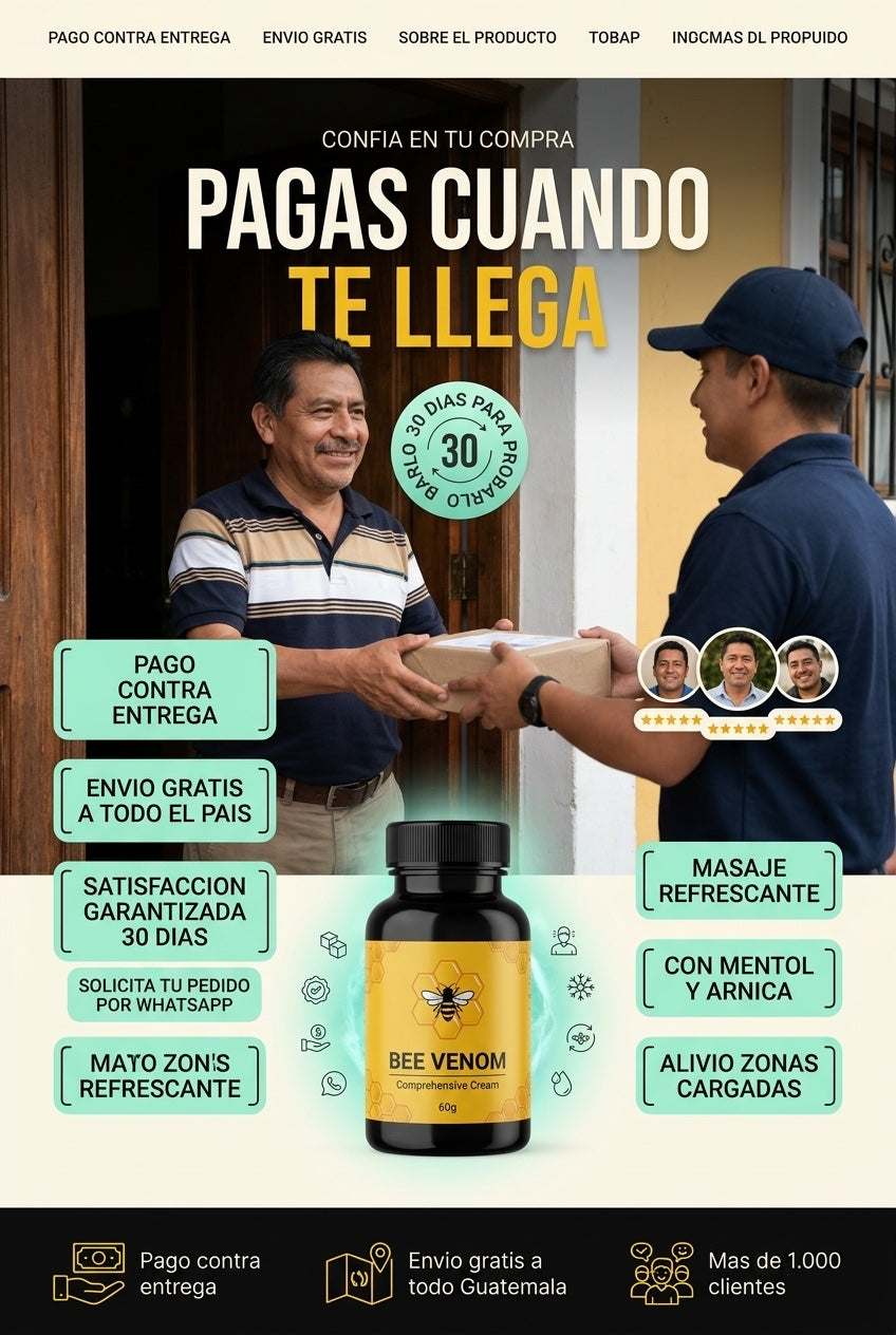 Pago contra entrega y 10 días de garantía en todo Guatemala