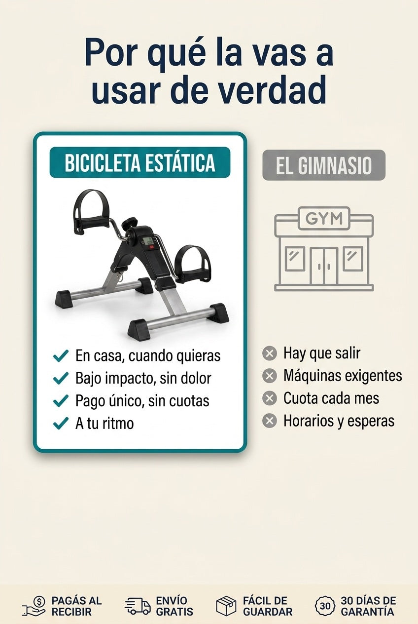 Bicicleta Estática vs el gimnasio