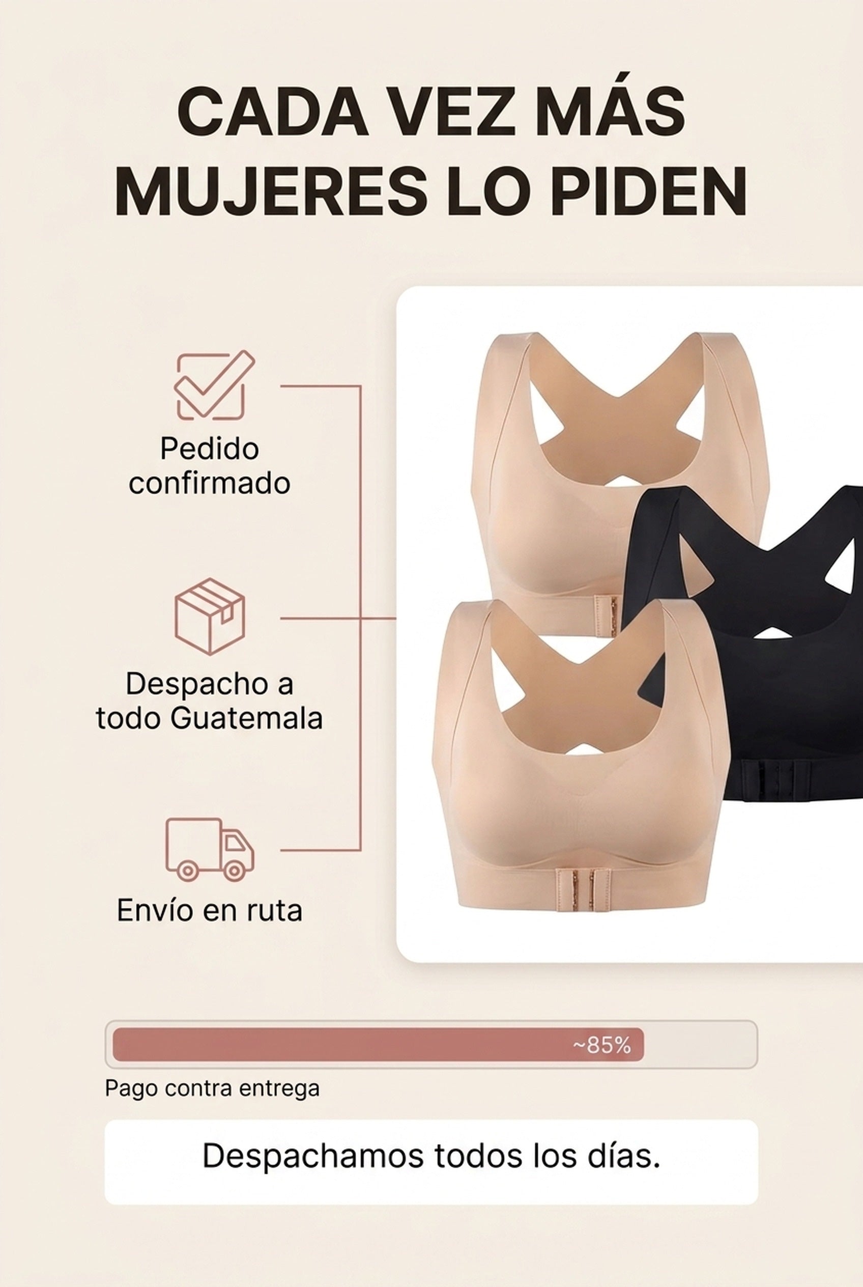 Brasier Corrector · cada vez más mujeres lo piden