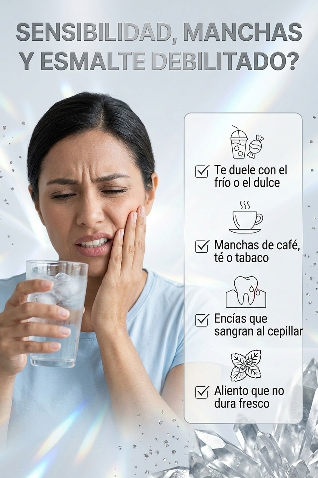 ¿Sensibilidad, manchas o esmalte debilitado? Te puede estar pasando esto
