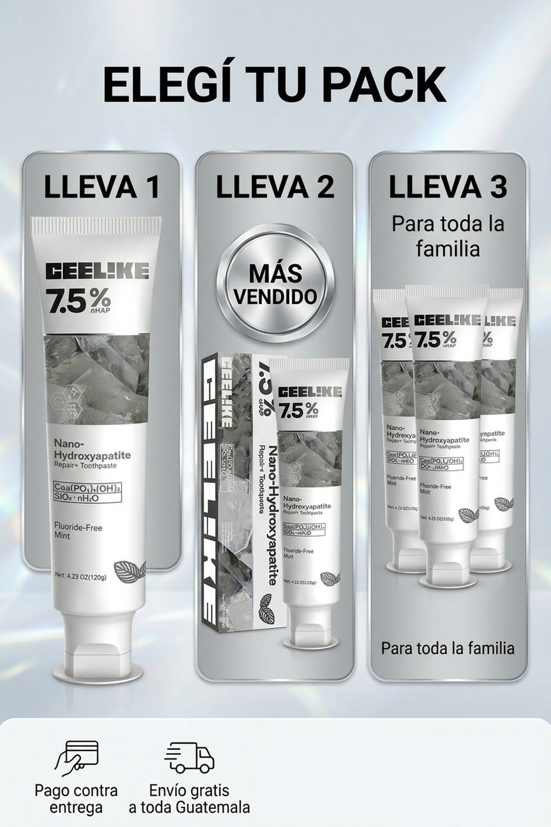 Oferta CEELIKE · 1, 2 o 3 tubos, pago contra entrega