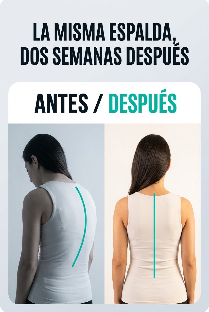Antes y después: la misma espalda, dos semanas después
