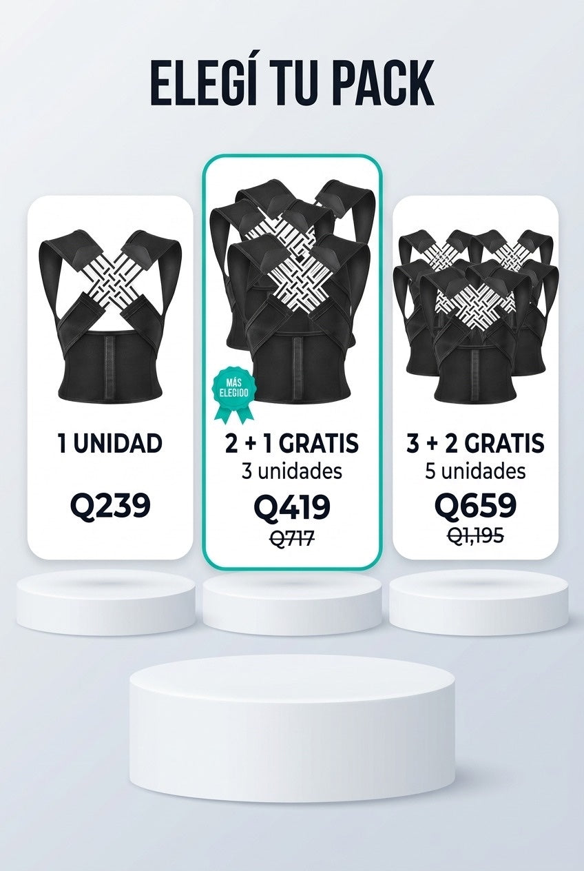 Oferta Corrector de Postura: 1, 3 o 5 unidades