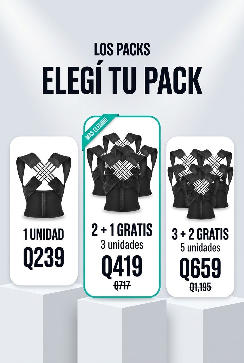 Oferta Corrector de Postura: 1, 3 o 5 unidades