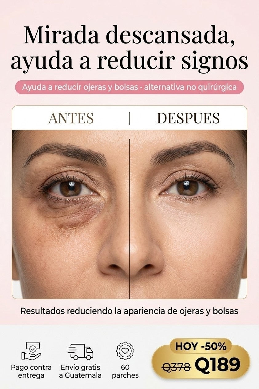 Antes y después: de ojeras y bolsas a una mirada descansada