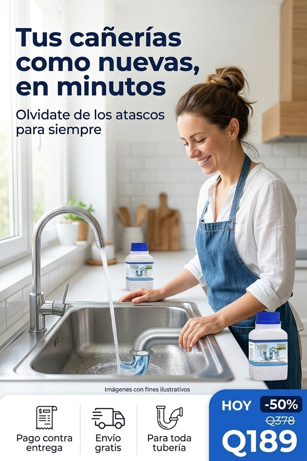 Resultado: tus cañerías como nuevas, en minutos