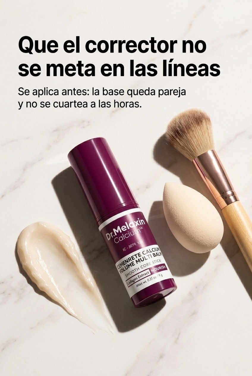 Se aplica antes del maquillaje para que el corrector no se meta en las líneas