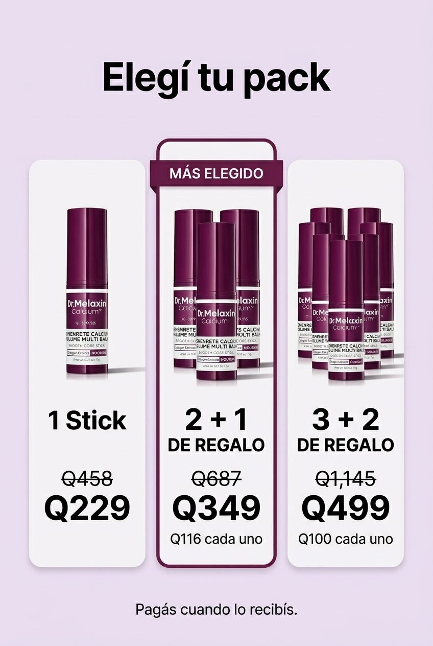 Oferta Dr. Melaxin · 1, 3 o 5 sticks · pago contra entrega