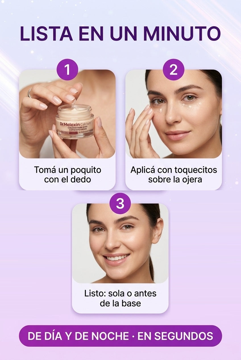 Cómo se usa: tomá un poquito, aplicá con toquecitos y listo
