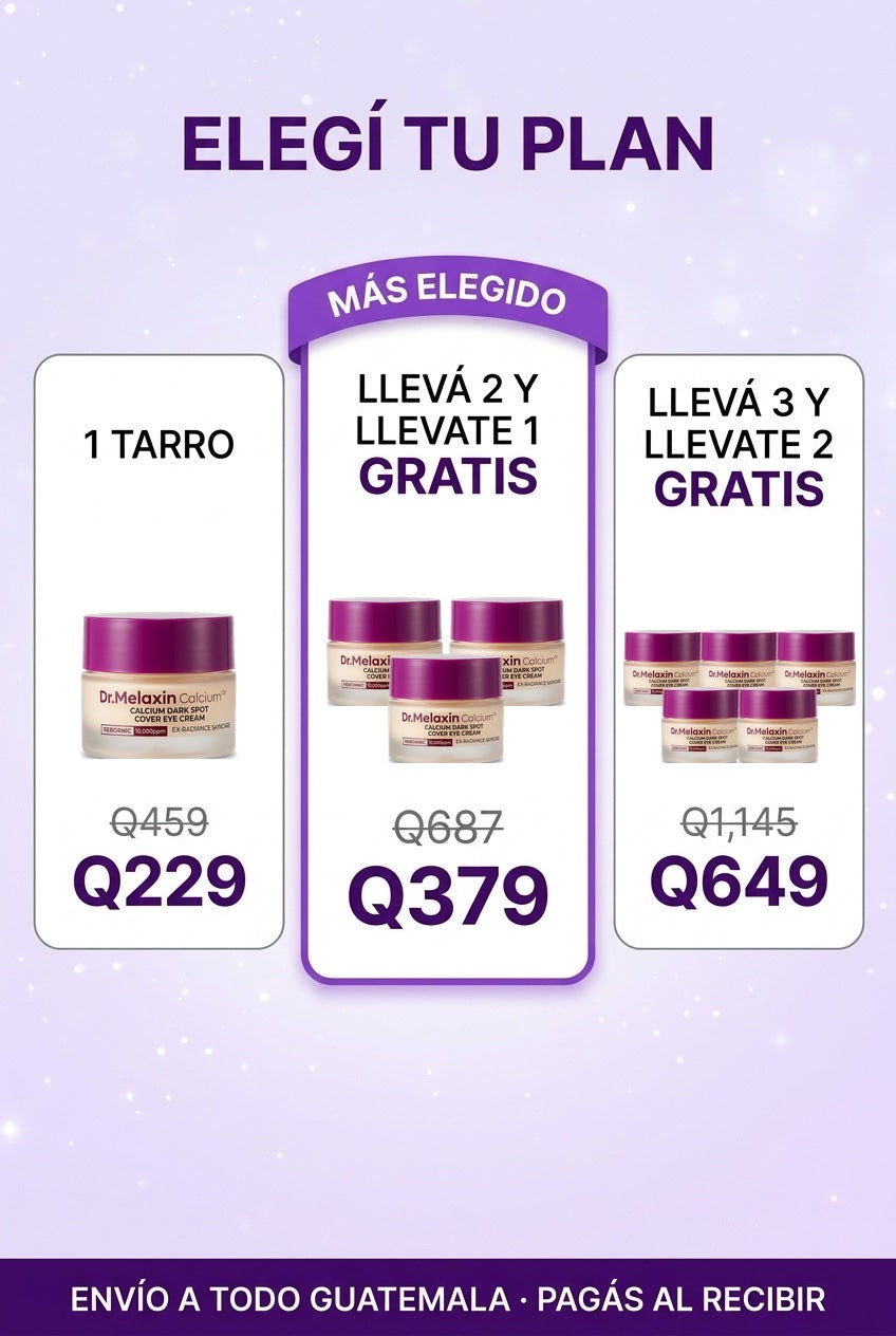 Oferta Dr. Melaxin Calcium · 1, 3 o 5 tarros · pago contra entrega