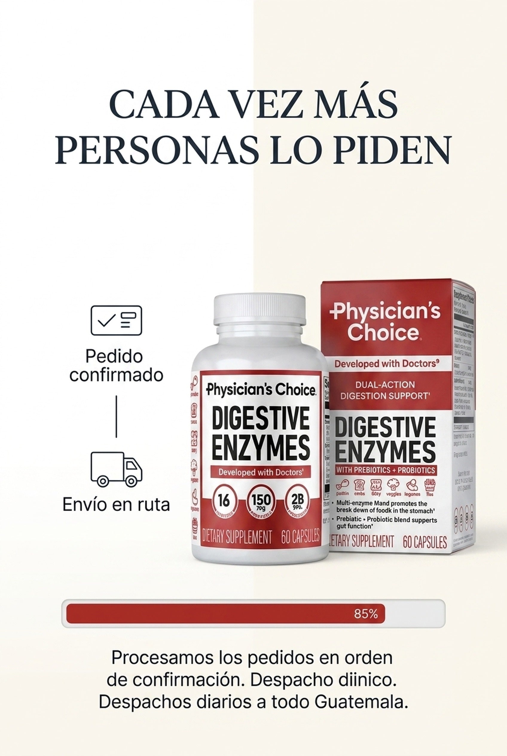Enzimas Digestivas · cada vez más personas lo piden