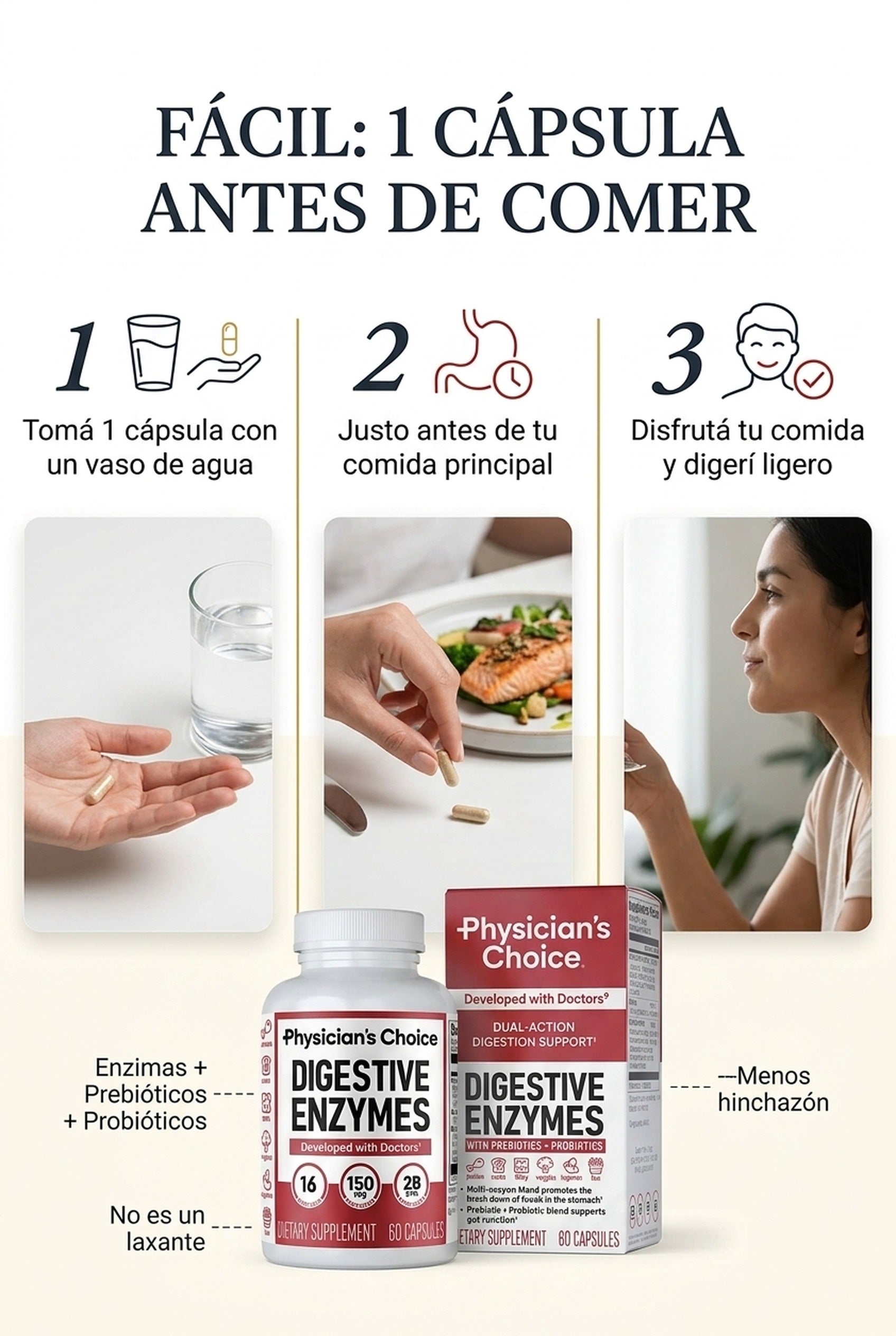 Modo de uso: 1 cápsula antes de comer