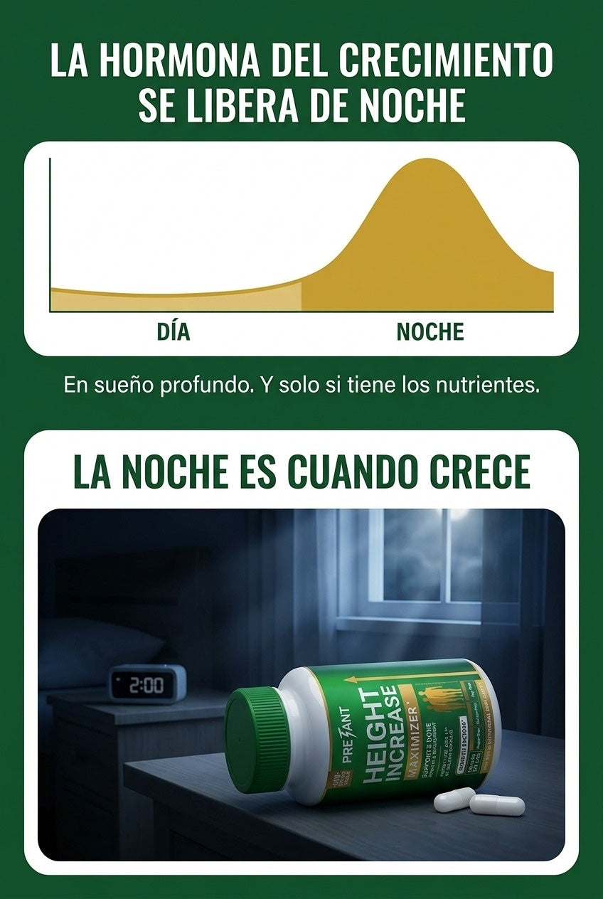 La hormona del crecimiento se libera de noche, en sueño profundo