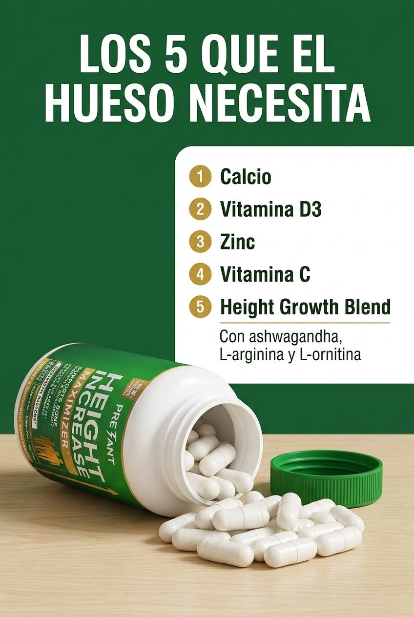 Los 5 nutrientes que el hueso necesita para crecer