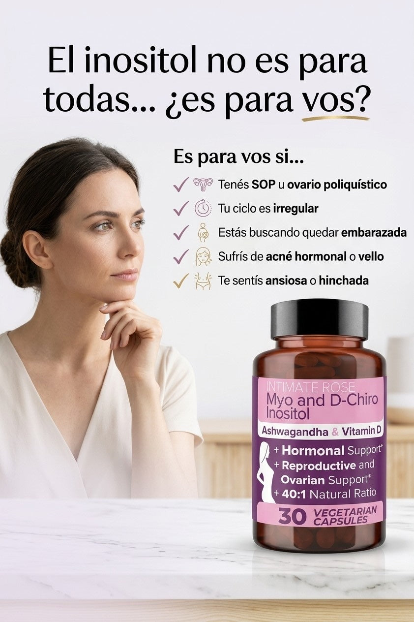 Para quién es: SOP, ciclos irregulares, búsqueda de embarazo, acné hormonal