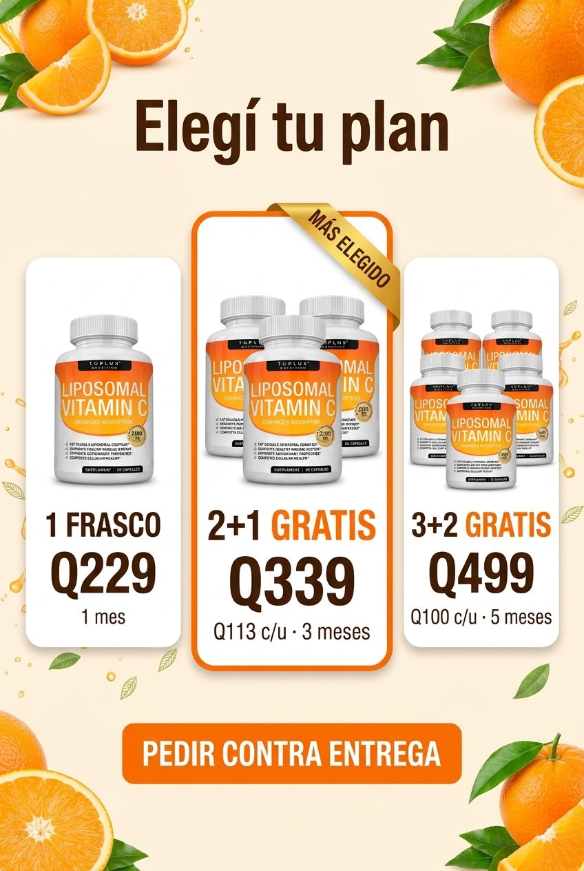 Oferta Liposomal Vitamin C · 1, 3 o 5 frascos · pago contra entrega