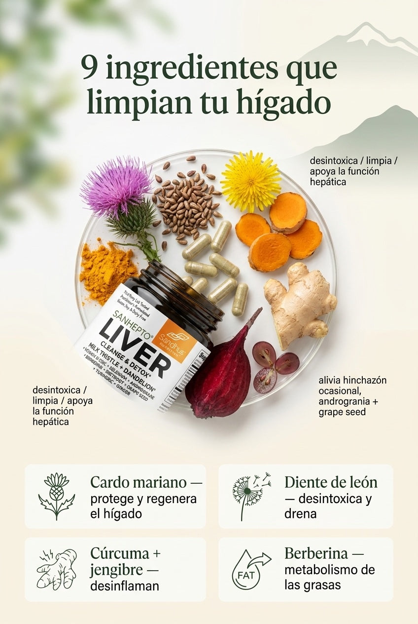 9 ingredientes naturales que limpian el hígado