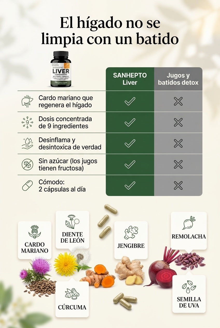 Liver Cleanse vs jugos y batidos detox