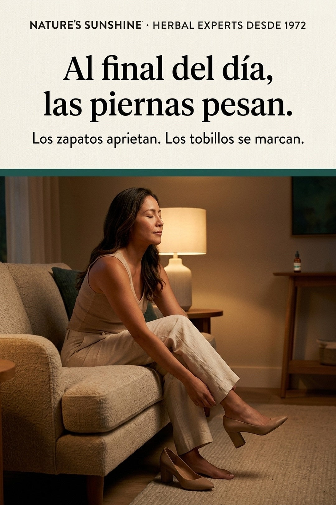 Al final del día, las piernas pesan y los zapatos aprietan