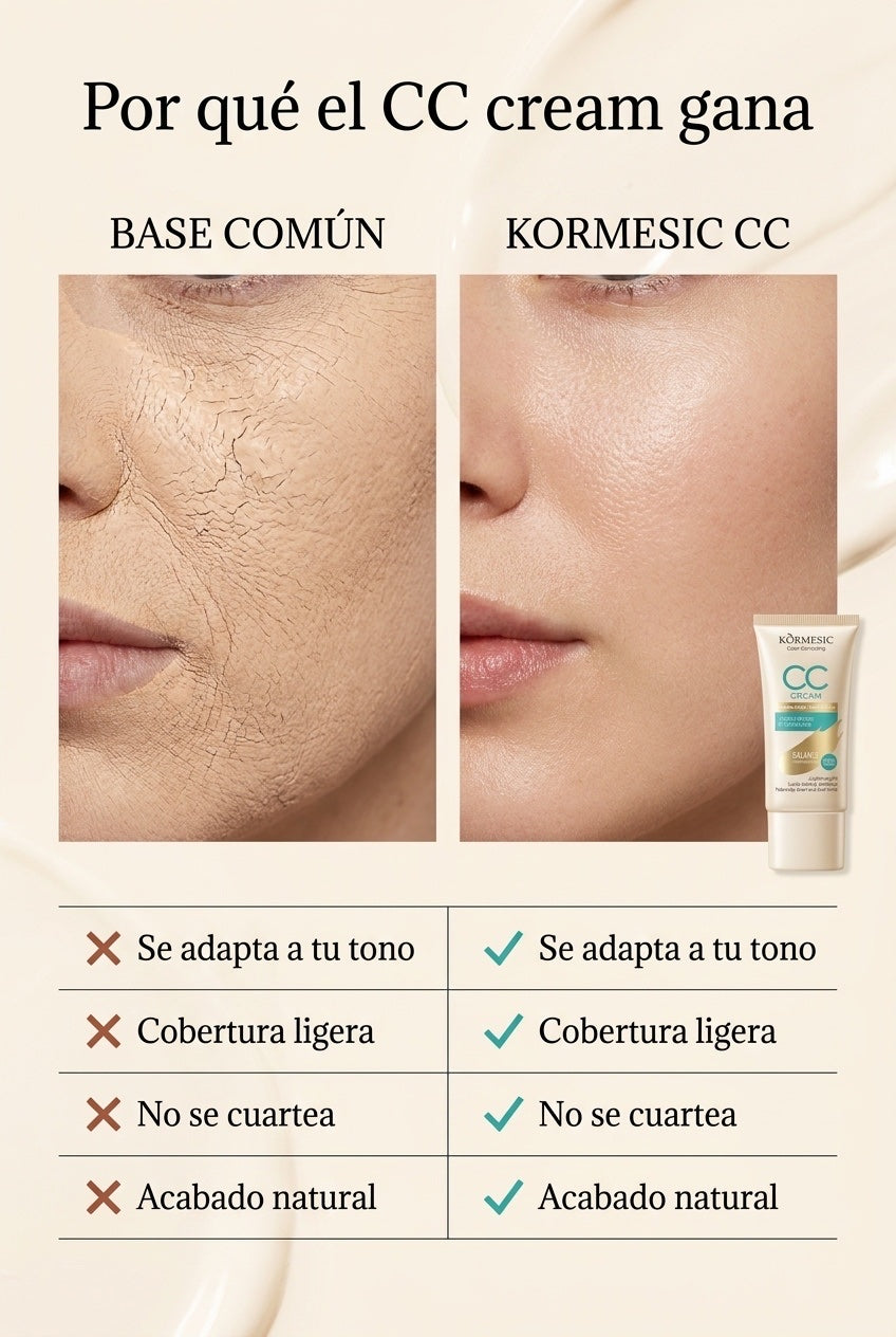 Por qué el CC cream gana frente a una base común