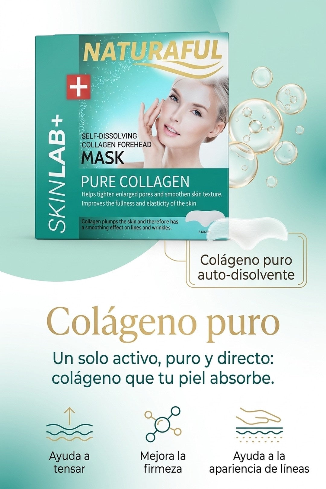 Colágeno puro auto-disolvente