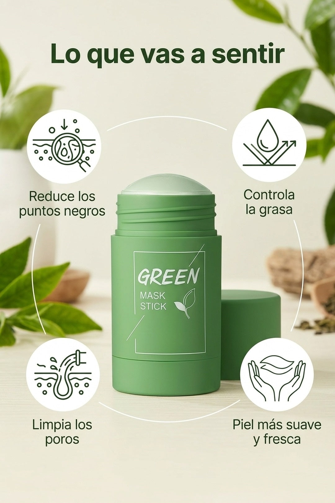 Beneficios: limpia los poros, reduce puntos negros, controla la grasa, piel mas suave