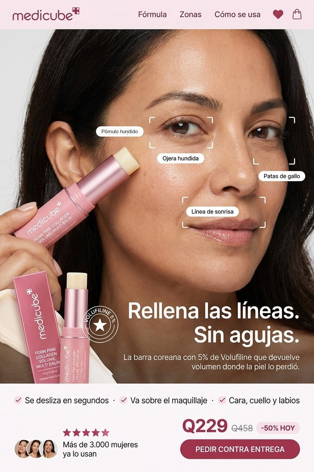 Medicube Pink Collagen · el bálsamo en barra que rellena las líneas sin agujas