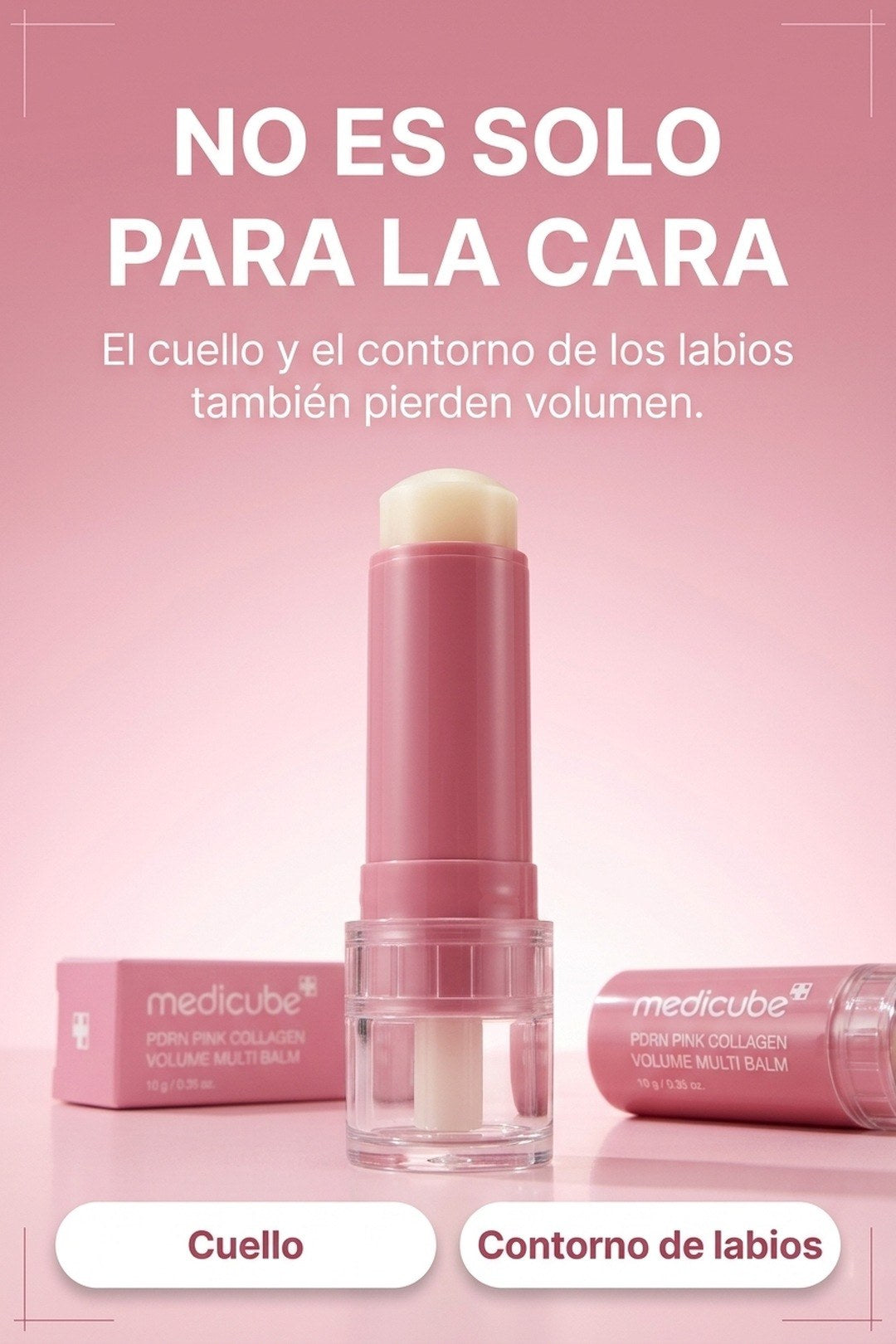 El cuello y el contorno de los labios también pierden volumen