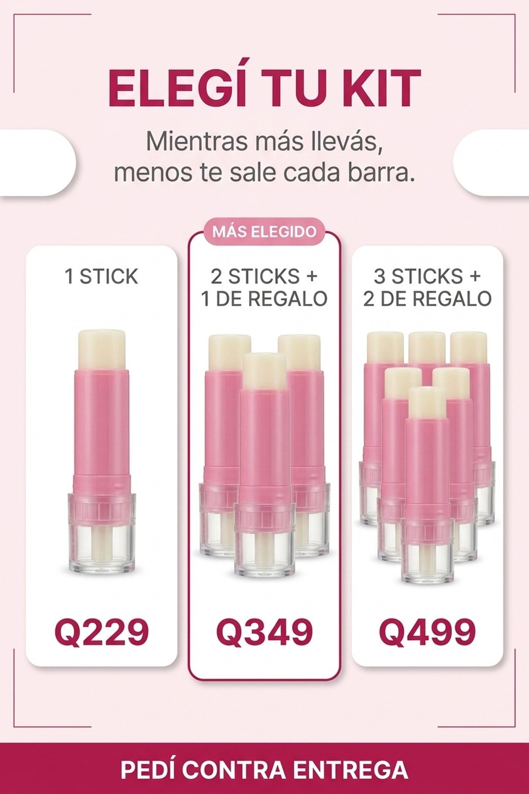 Oferta Medicube · 1, 3 o 5 sticks · pago contra entrega