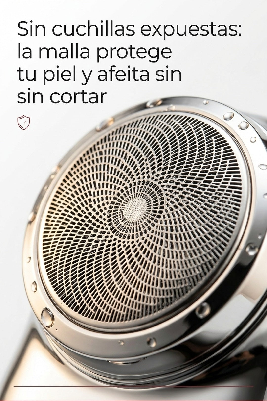 Sin cuchillas expuestas: afeita suave sin cortar la piel