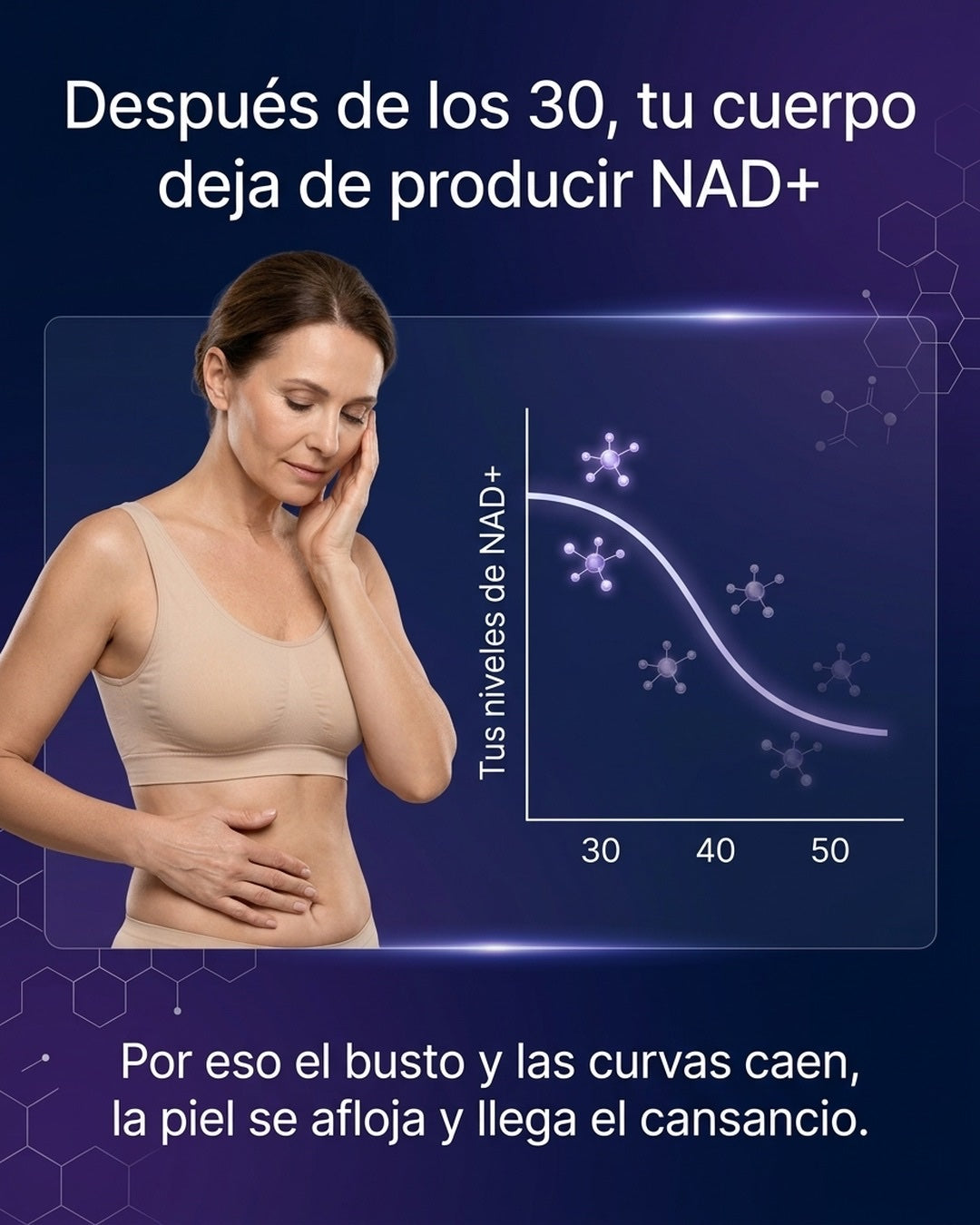 Después de los 30 tu cuerpo deja de producir NAD+