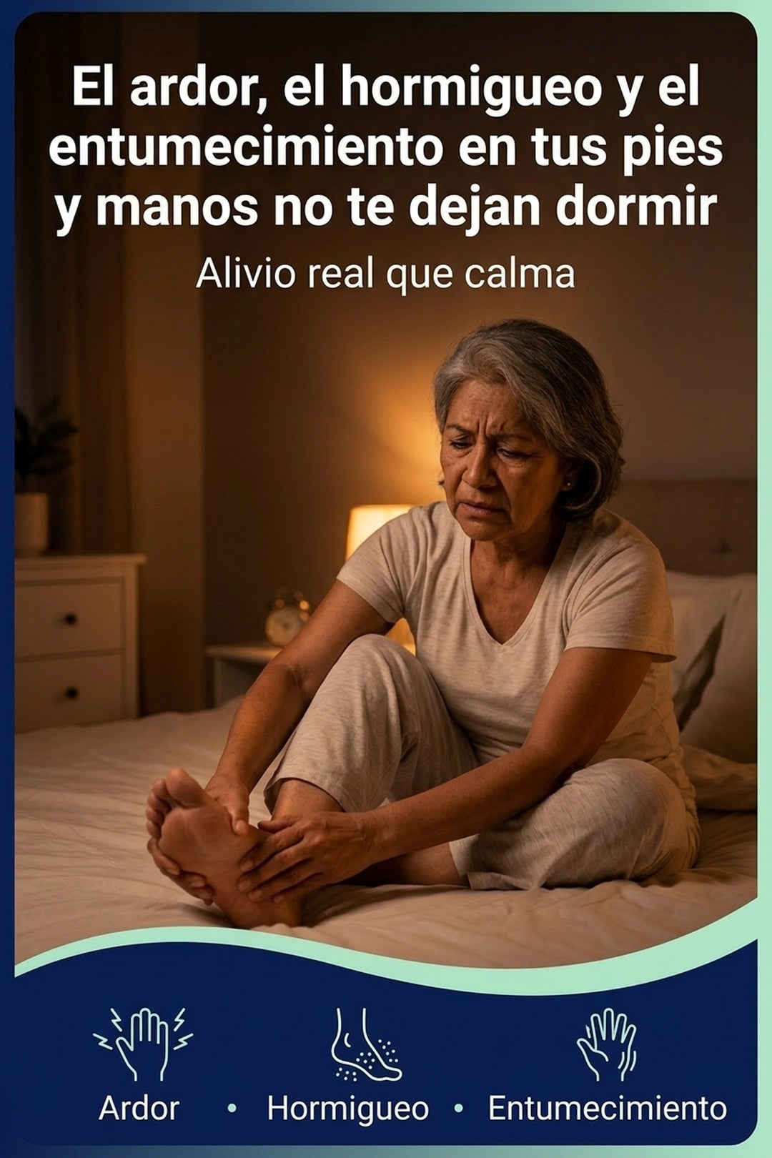 ¿Ardor, hormigueo y entumecimiento en pies y manos que no te dejan dormir?