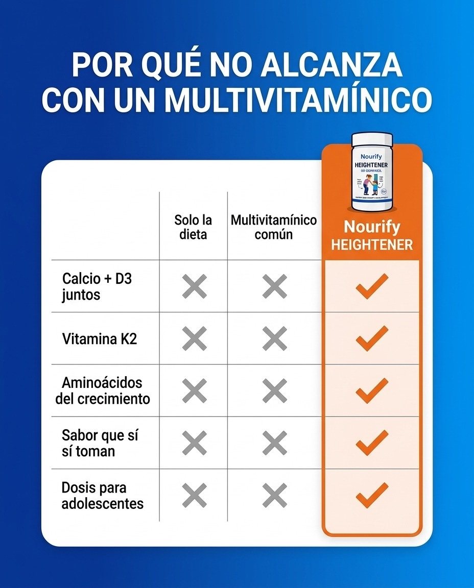 Por qué no alcanza con un multivitamínico común