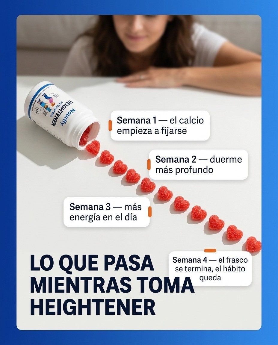 Semana a semana: lo que pasa mientras toma HEIGHTENER