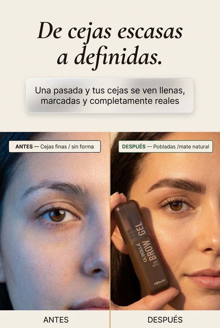 De cejas escasas a definidas con OLIBOLLA