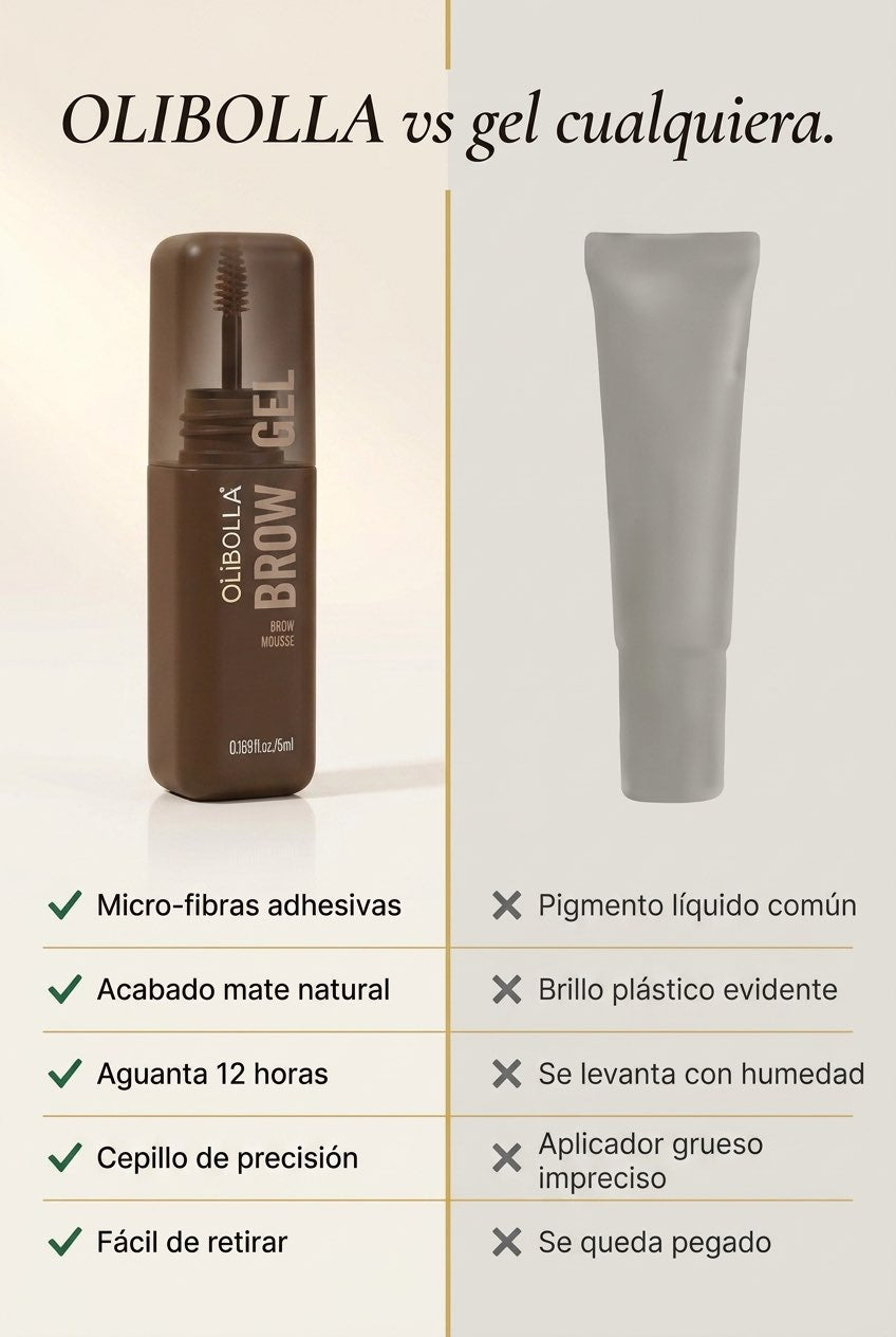 OLIBOLLA Brow Gel vs gel cualquiera: comparativa