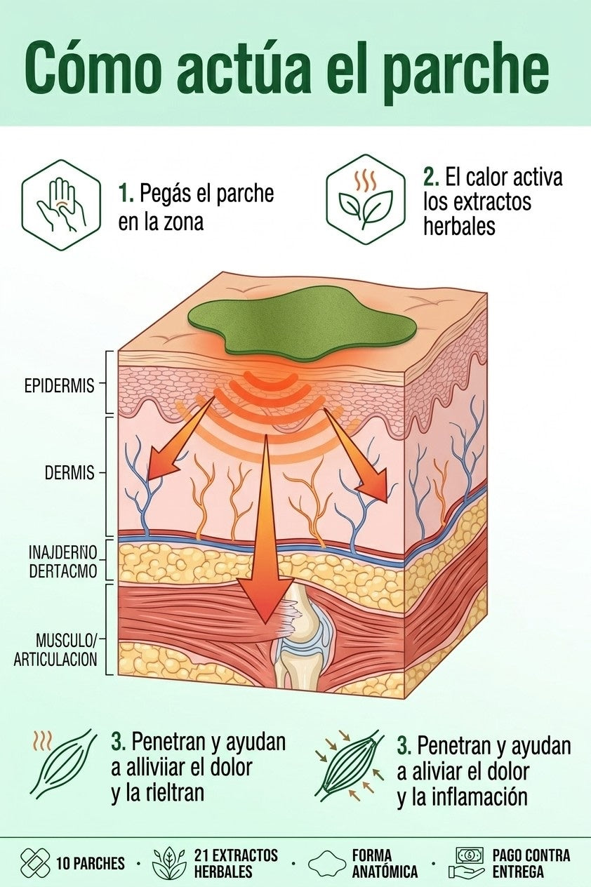 Cómo funciona: 21 extractos herbales + nano tecnología penetran en la articulación