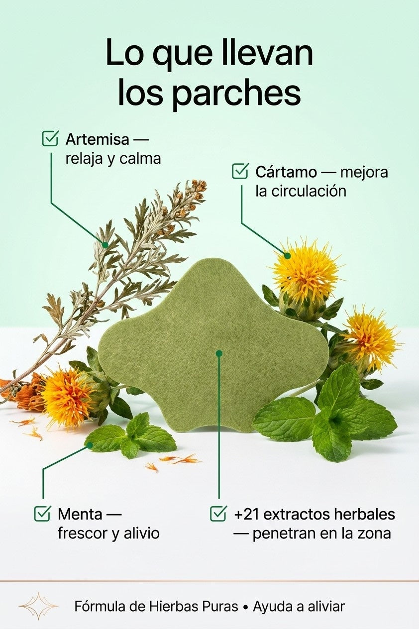 Ingredientes herbales: artemisa, cártamo, menta y 21 extractos