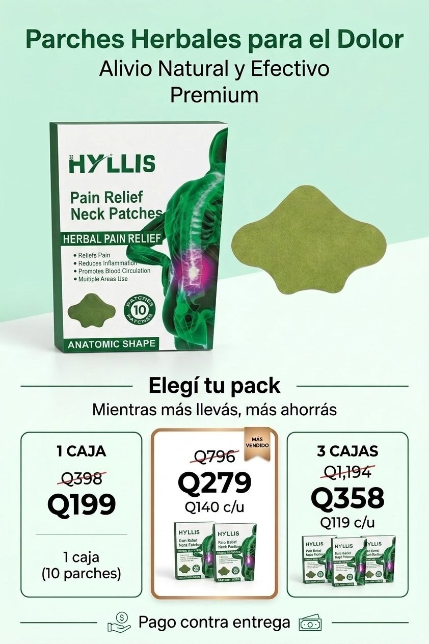 Oferta Parches Cervicales · 1, 2 o 3 cajas, pago contra entrega