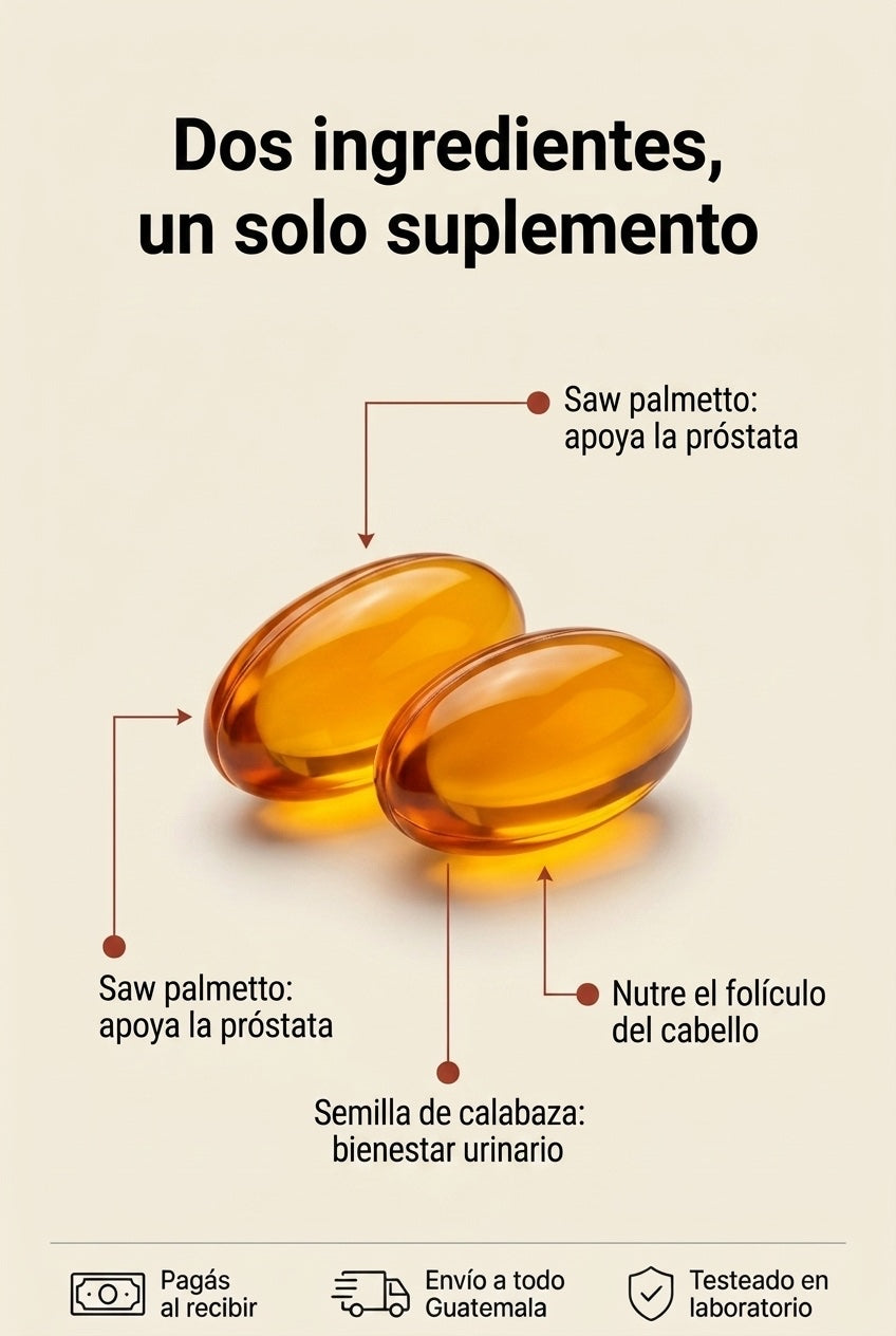 Saw palmetto + semilla de calabaza: cómo actúa el 2 en 1