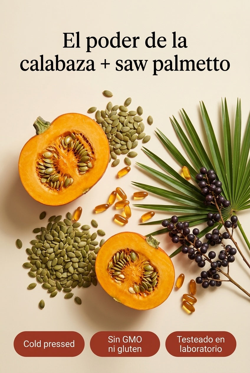 El poder de la calabaza y el saw palmetto, natural