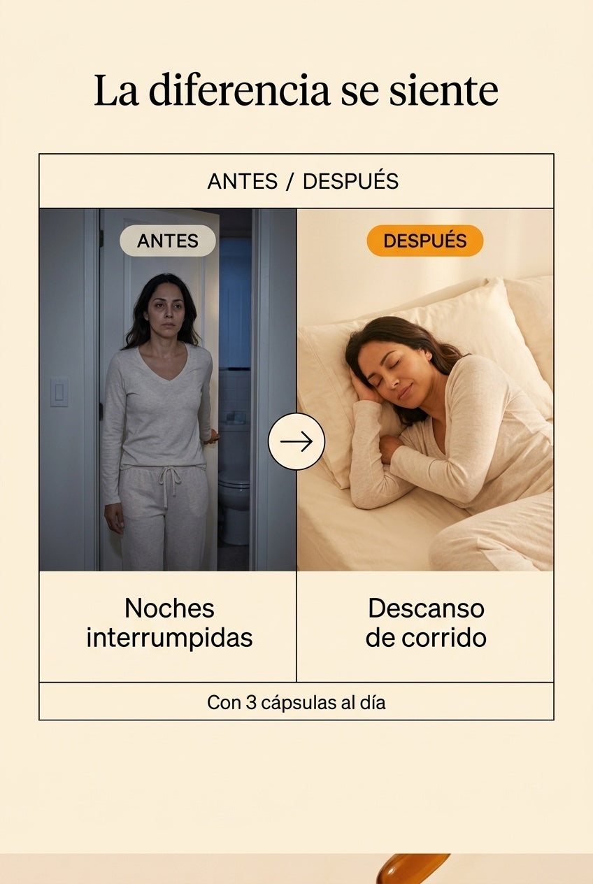 De noches interrumpidas a descanso de corrido