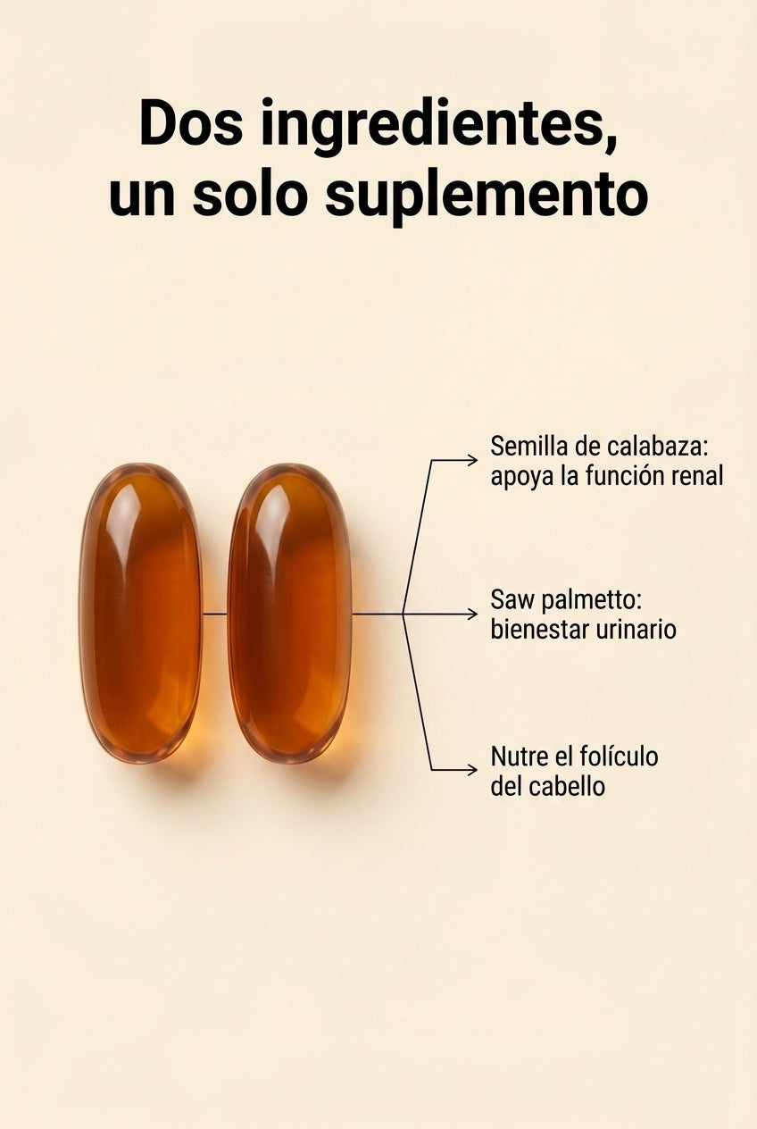 Semilla de calabaza + saw palmetto: cómo actúa el 2 en 1