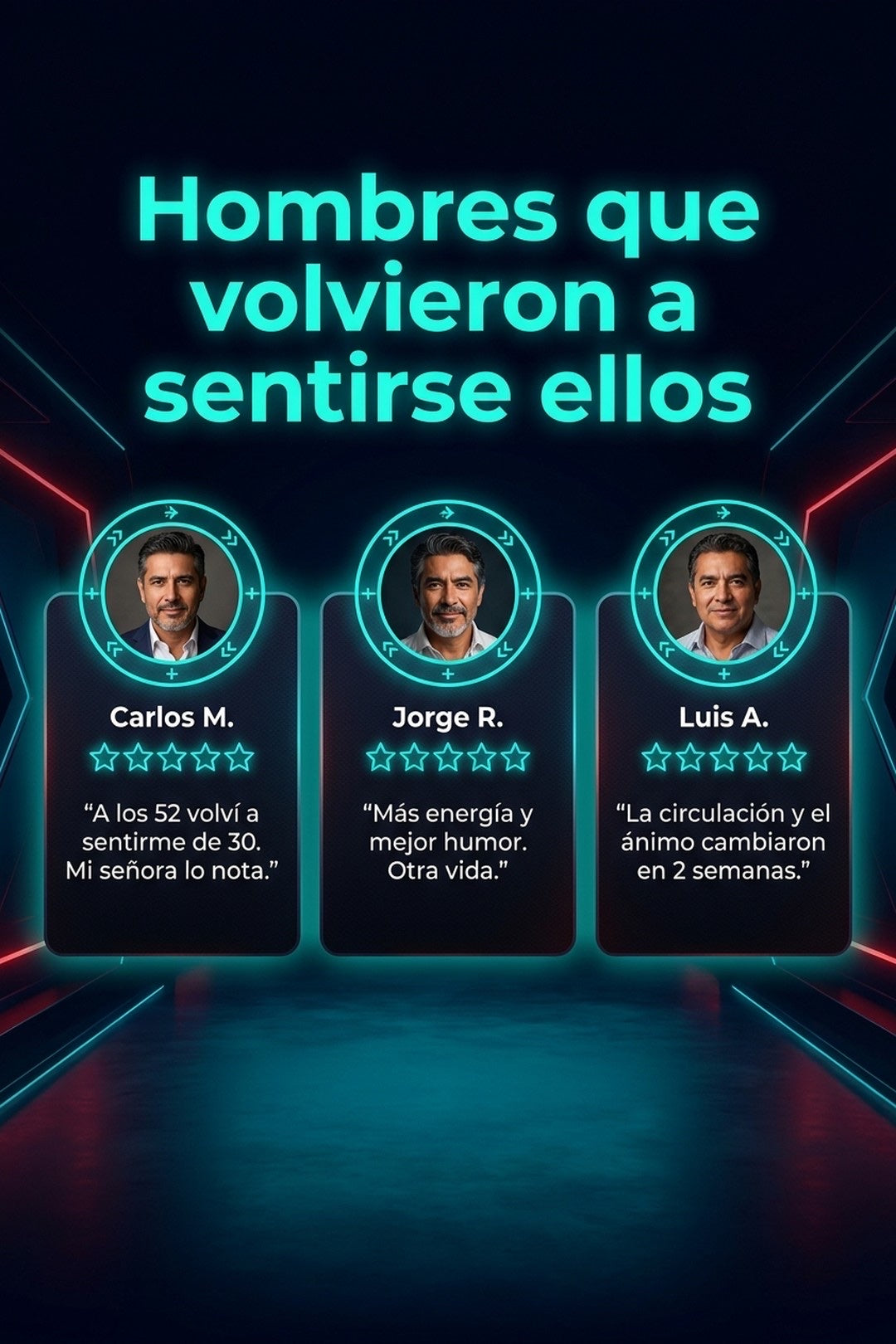 Hombres que volvieron a sentirse ellos · testimonios